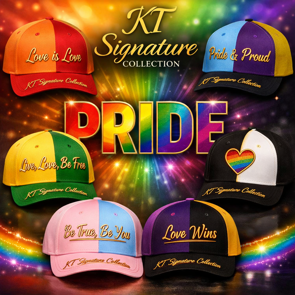 KT Signature Classic Cap - Black with Gold Embroidery
