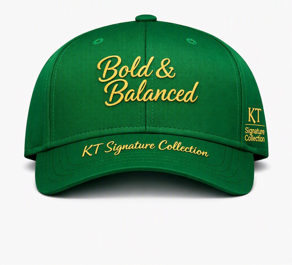 KT Signature Everyday Luxury Cap – Bold & Balanced