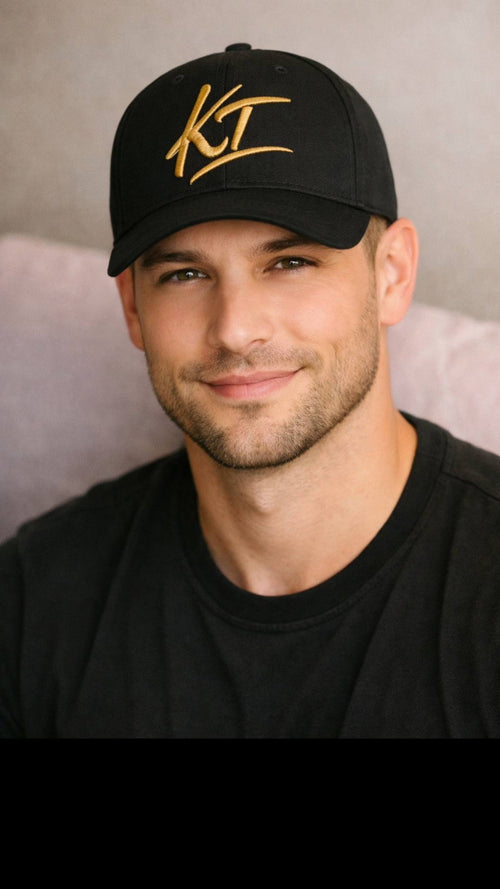 KT Signature Two-Tone Cap - Intelligent & Ambitious Black and Gold